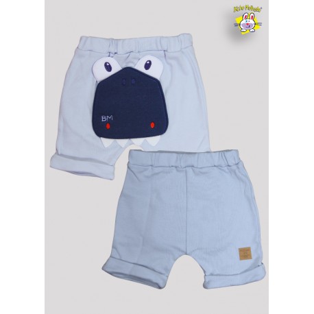 SHORTS SUEDINE C/PUNHO BORD. DINOSSAURO C/ETQ. TERMO (O)