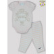 CONJ. BODY M/C EST.PRINCESS + CALCA C/PLAQUINHA + TIARA SUED. LISA C/LACO (A)