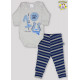 CONJ. BODY SUED. M/L EST. TIGRE + CALCA FT. PE REVERSIVEL LISO (O)