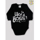CONJ. BODY SUED. M/L EST. LIKE A BOSS + CALCA SUED. C/PUNHO EST. XADREZ (N)