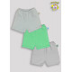 SHORTS COM GALAO LISO ETIQ LATERAL